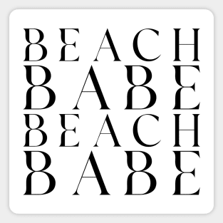 Beach Babe Fun Summer, Beach, Sand, Surf Design. Magnet